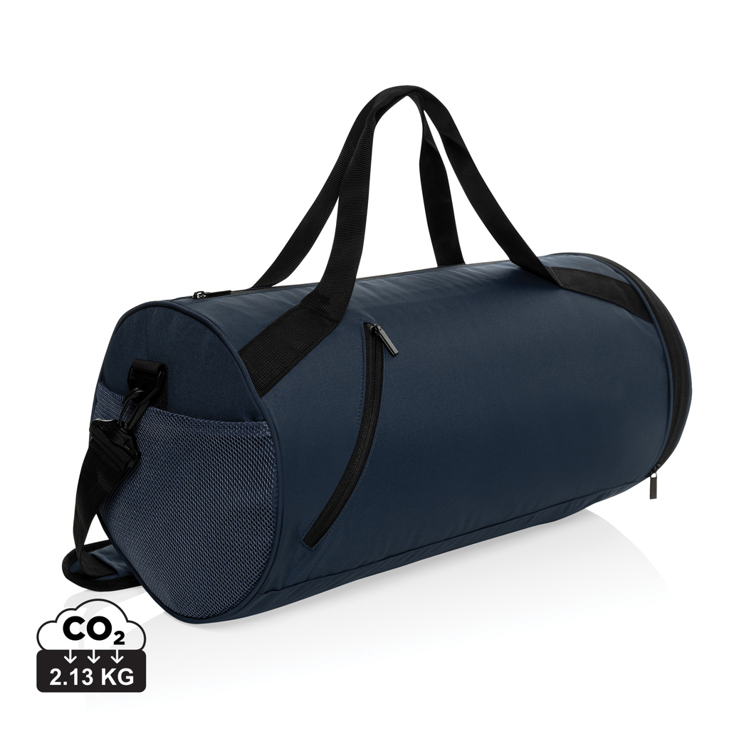 Sac de sport promotionnel en rPET AWARE™ True Bleu marine